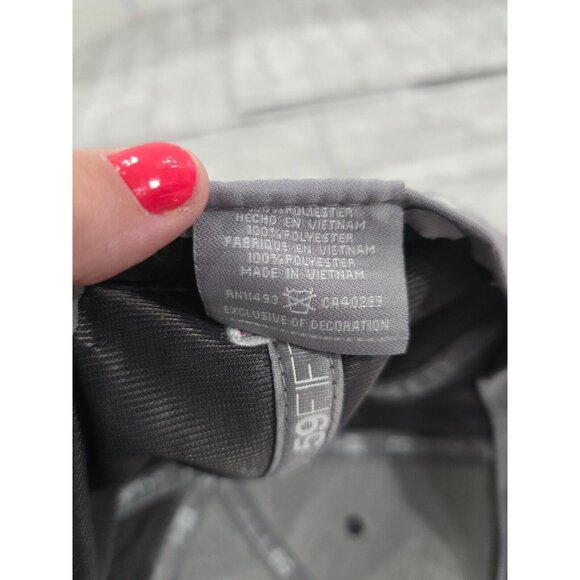 WASHINGTON NATIONALS Pink & Black New Era 7 5/8 Fitted Hat, Baseball Cap - Picture 10 of 10